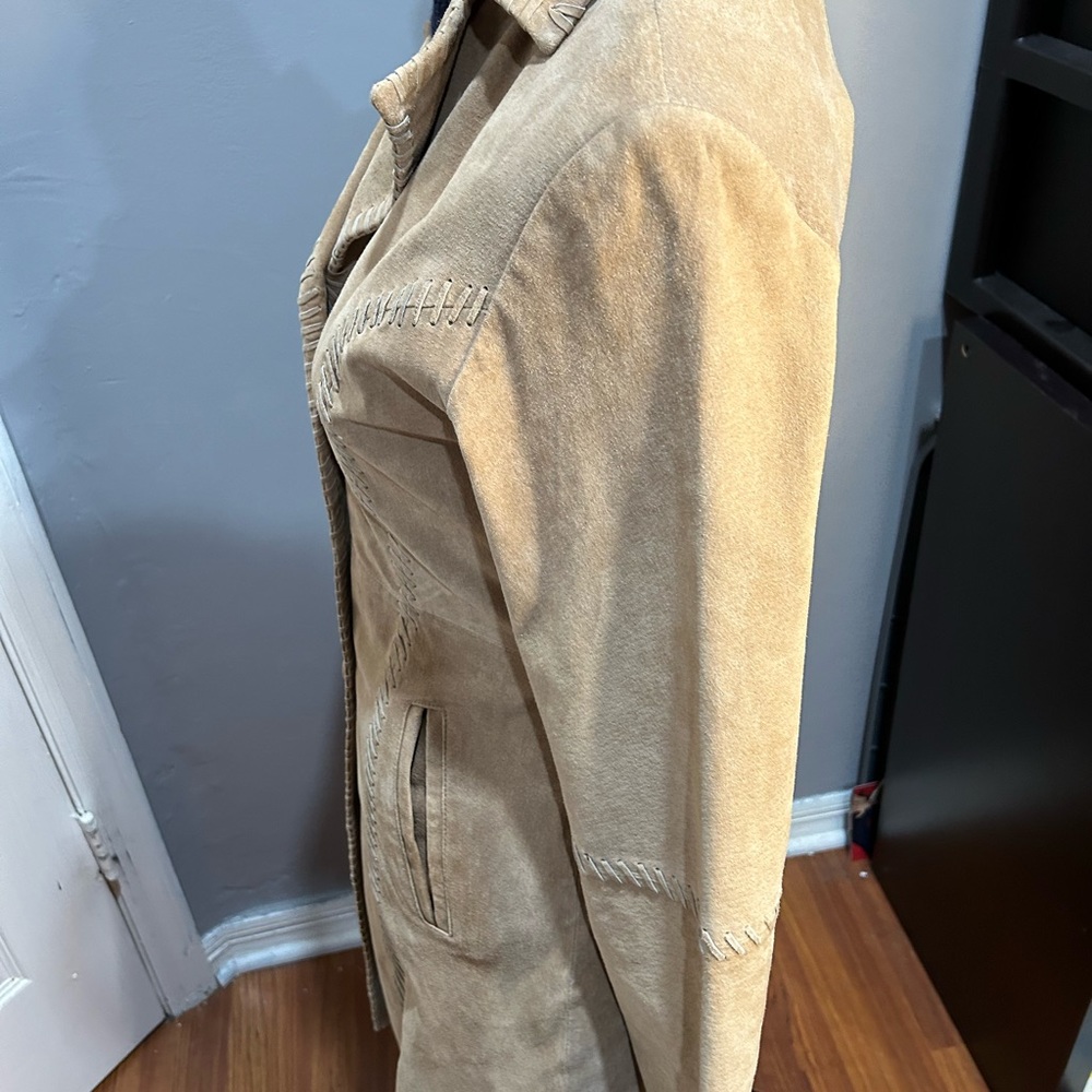 Leather trench coat size small - Picture 9 of 14